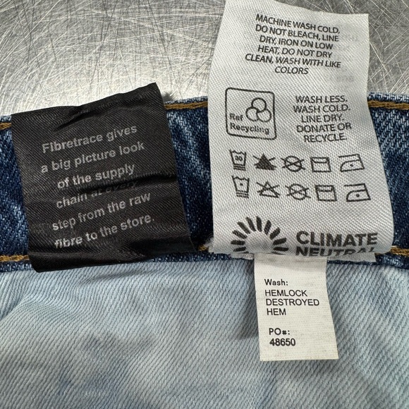 Reformation Cary High Rise Slouchy Wide Leg Jeans Size 25 - Picture 7 of 8